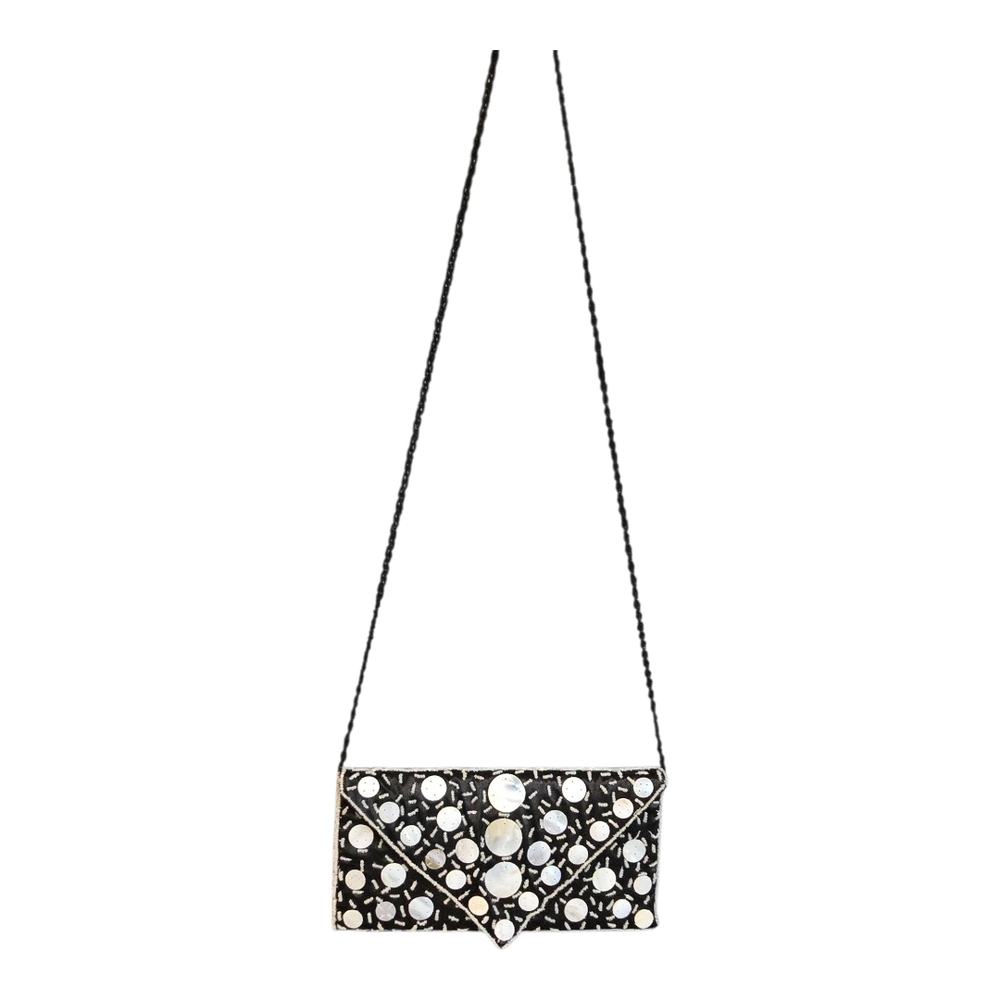 Mod by Design Elegant Mother of Pearl Black and White Purse